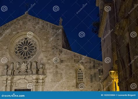 The Facade of the Famous Otranto Cathedral Stock Photo - Image of ...