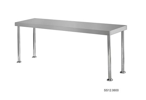 Simply Stainless Ss121800 1800x300mm Bench Mounted Over Shelf