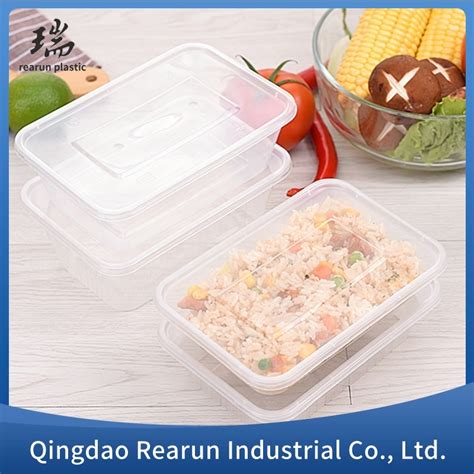 Ml Rectangular Stackable Take Away Food Container Disposable