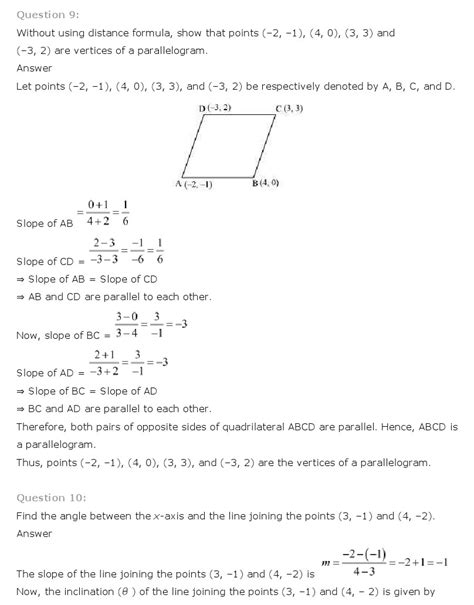 Ncert Solutions For Class 11 Maths Chapter 10 Straight Lines Aglasem Schools