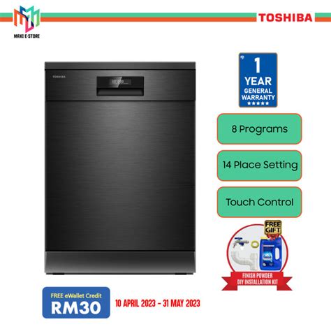 Toshiba Dw F Bs My Free Standing Dishwasher Uv Led Anti Bacterial