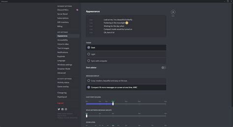 How To Customize The Discord Interface Color Scheme Message Display