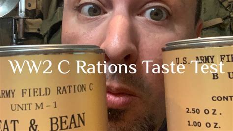 WW2 C Ration Reproduction Unboxing Edible With Taste Test Of 80 Year