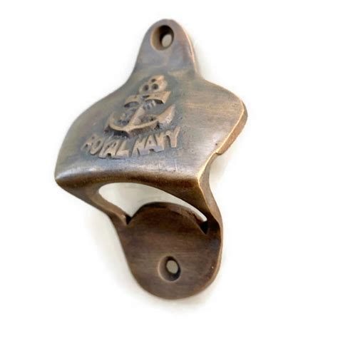 Royal Navy Bottle Opener Solid Brass Works Cast Heavy Sold 100 Brass