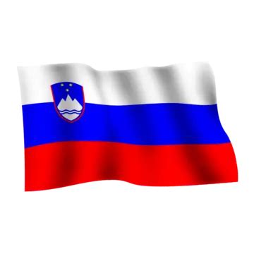 Slovenia Flag Waving Slovenia Flag With Pole Slovenia Flag Waving