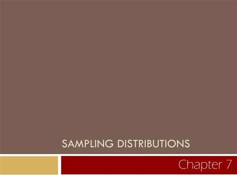 Ppt Sampling Distributions Powerpoint Presentation Free Download