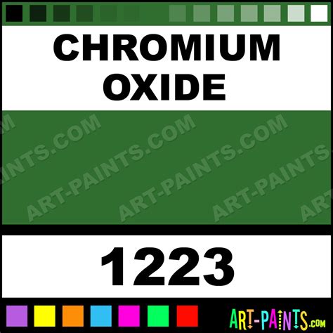 Chromium Oxide Artist Oil Paints - 1223 - Chromium Oxide Paint, Chromium Oxide Color ...