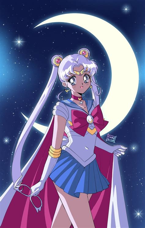 Tsukino Usagi And Sailor Moon Bishoujo Senshi Sailor Moon Drawn By