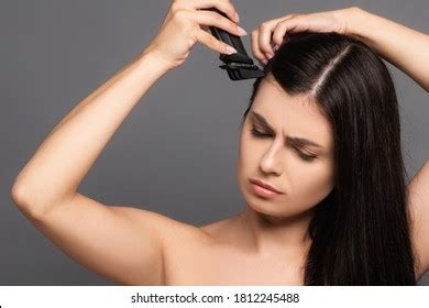 Naked Sad Brunette Long Haired Woman Stock Photo Shutterstock