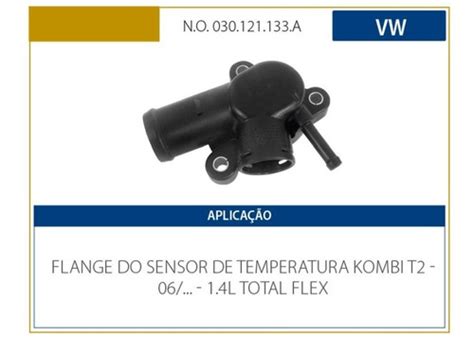 Flange Carcaça Do Sensor Temperatura Vw Kombi Água 1 4 Flex MercadoLivre