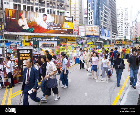 causeway bay causewaybay street scene hong kong china chinese asia