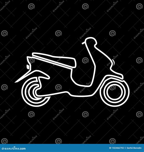 Icono Determinado Del Gris De La Vespa Ilustraci N Del Vector