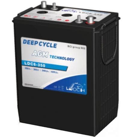 V Ah Ldc J Sealed Agm Deep Cycle Crown Battery Replaces