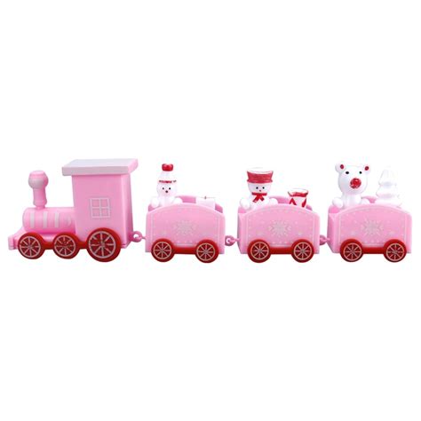 VAKIND Christmas Train Set Beautiful Christmas Ornament Toy Kids Gift Home Decor(Pink) - Walmart.com