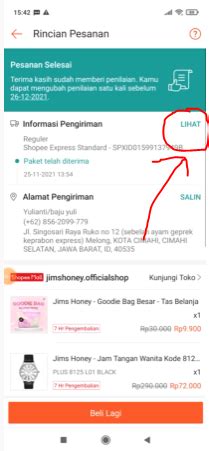 Cara Melihat Nama Kurir Shopee Express Yang Mengirim Paket Shopee Kita