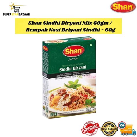 Shan Sindhi Biryani Mix 60gm Rempah Nasi Briyani Sindhi 60g Shopee Malaysia