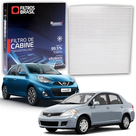 Filtro Da Cabine Ar Condicionado Pra Para Nissan March S SR SV SL