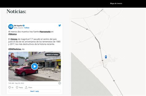 Mapa De Noticias The News Map On Twitter Ultima Hora Terremoto De