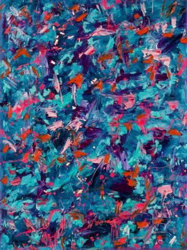 Blue And Pink Painting By Mk Anisko Saatchi Art Oil Painting