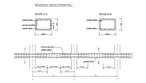 Rcc Beam Steel Design Autocad Drawing Download Cadbull