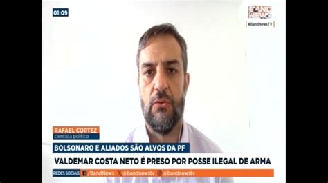 Rafael Cortez comenta sobre prisão de Valdemar Costa Neto e alvos da