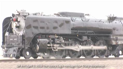 Union Pacific 844 Highball Thru The Rain In Hd Youtube