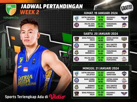 Link Live Streaming IBL Indonesia 2024 Pekan 2 Vidio