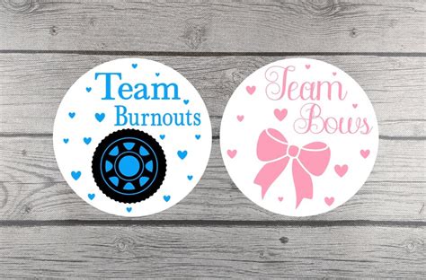 Burnouts or Bows Stickers Team Burnouts Team Bows Baby | Etsy