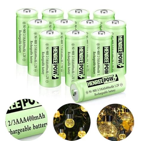 Henreepow Ni Mh 2 3aaa 1 2v 400mah Rechargeable Batteries Low Self Discharge Long Range With