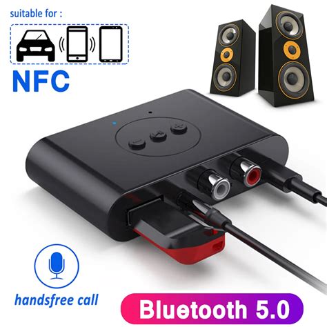 Wireless Audio Adapter Receiver Transmitter Bluetooth 5 0 NFC RCA 3 5mm