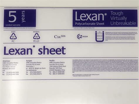 Lexan Polycarbonate Sheet - Latest Price, Dealers & Retailers in India