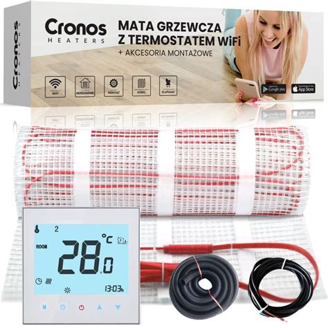 Mata Grzewcza Elektryczna Cronos W Z Termostatem Wifi Sklep Ecopass