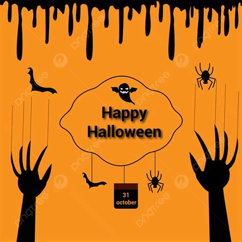 Vector Halloween Post Template Download On Pngtree