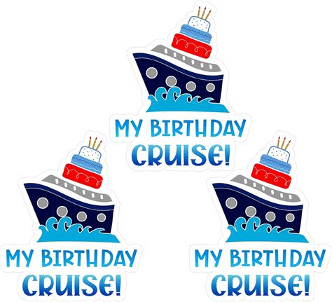 Piece My Birthday Cruise Door Decorations Magnets Ship Magnets For