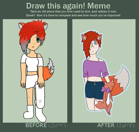 foxy redraw meme by flamesmaster on DeviantArt