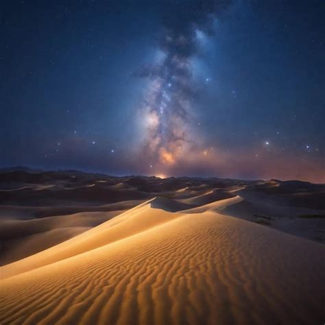 Premium Photo | Sand dunes at night aesthetic