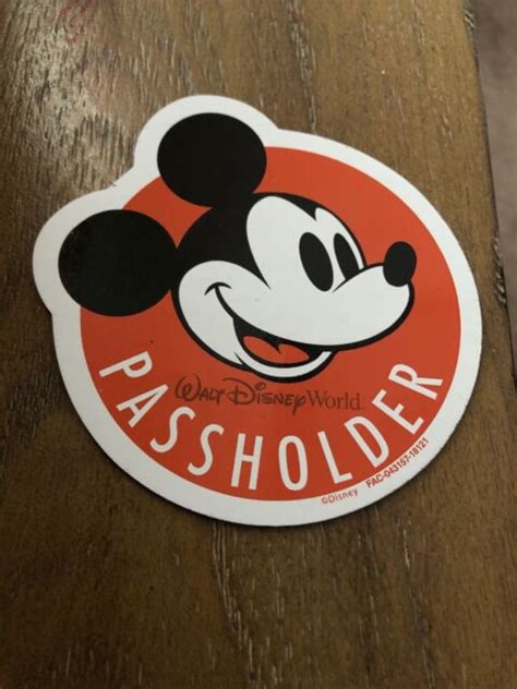 Mickey Mouse Magnet Walt Disney World Annual Passholder Magnet New Ebay