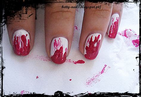 Betty Nails: Bloody Nails [Crumpet's Nail Tart Halloween Challenge 2012]