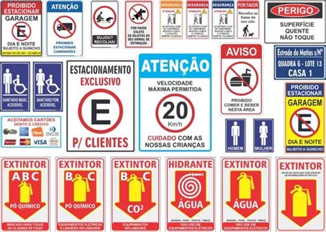 Placas Sinaliza O Para Condom Nio Leia A Descri O