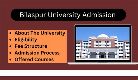 Bilaspur University Admission 2025-26: Last Dates, Courses