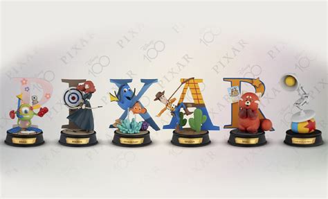 Pixar Alphabet Art Series Collectible Set by Beast Kingdom | Sideshow Collectibles