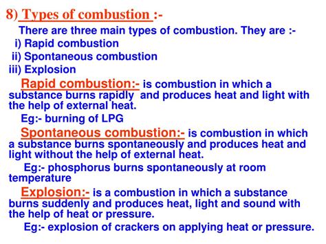 Ppt Chapter 6 Combustion And Flame Powerpoint Presentation Free