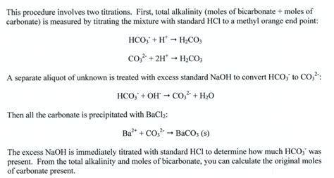 Hi Im Doing The Analysis Of A Mixture Of Carbonate