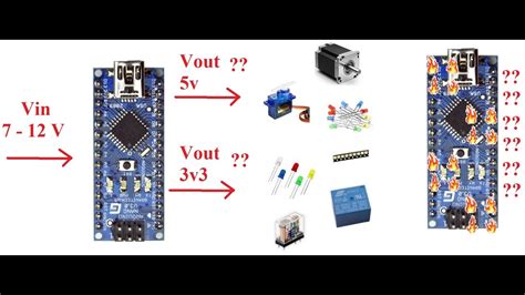 Nano Como Alimentar Sensores Leds Motores Servos Etc Desde El