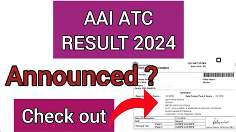 AAI ATC Result 2024 How To Check AAI ATC 2024 Result YouTube