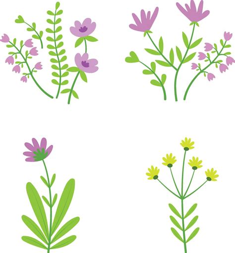 Flower Composition With Simple Concept Vector Illustration 28858362