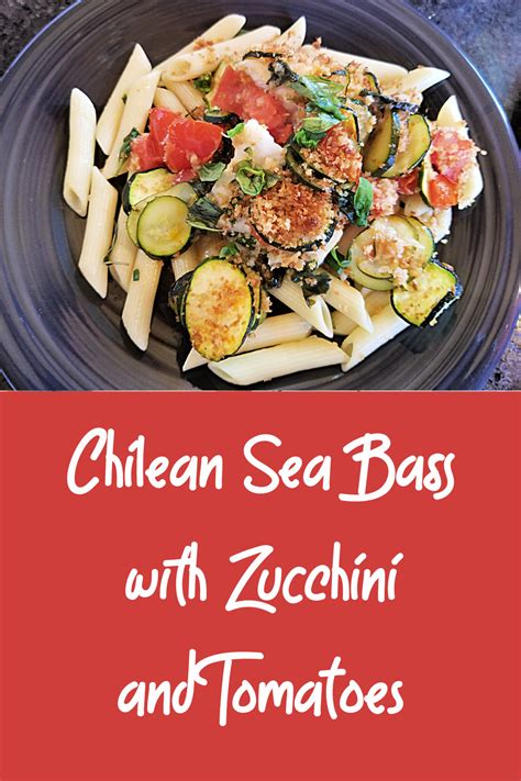 Baked Chilean Sea Bass with Zucchini and Tomatoes