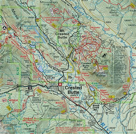 Crested Butte - Aspen - Gunnison Trails | Latitude 40° maps