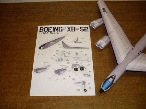 Boeing XB-52, Free Downloads, 1:100 - Gallery - Kartonbau.de ...