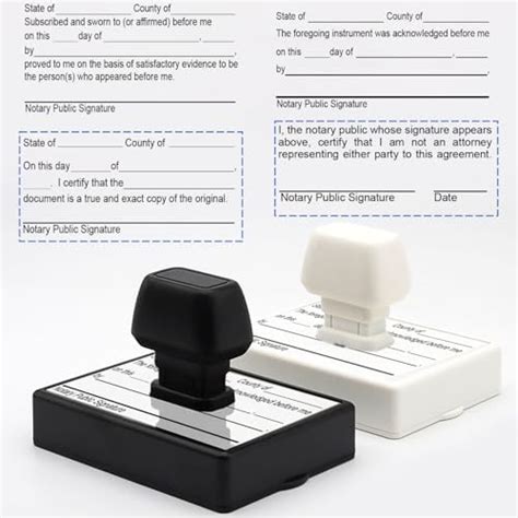 Amazon.com : Customizable Notary Stamps (Notary Stamp with Selectable ...